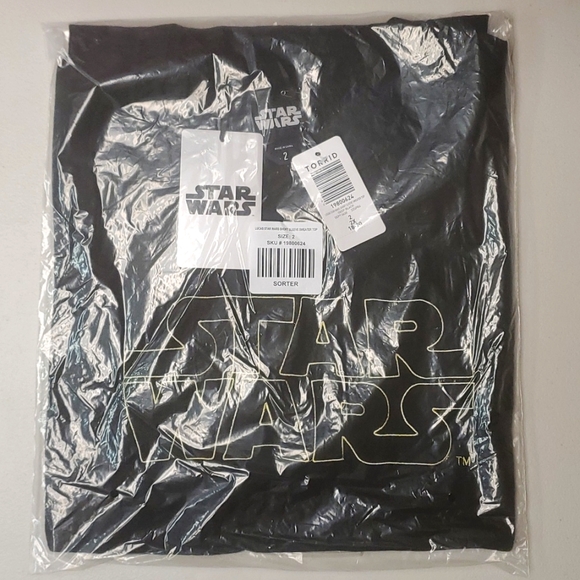 ❤️NWT VINTAGE TORRID SWEATER STAR WARS LOGO LUKE LEIA SHORT SLEEVES EMBROIDERED - Picture 8 of 16